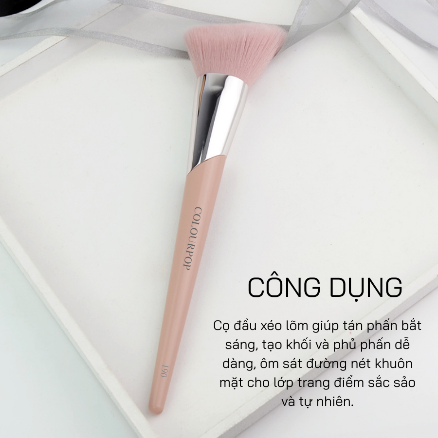 Cọ Tạo Khối Và Má Kem Đầu Xéo Lõm COLOURPOP Multi-purpose Brush C190